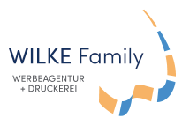 Logo der weltbesten Werbeagentur und Druckerei Wilke Family